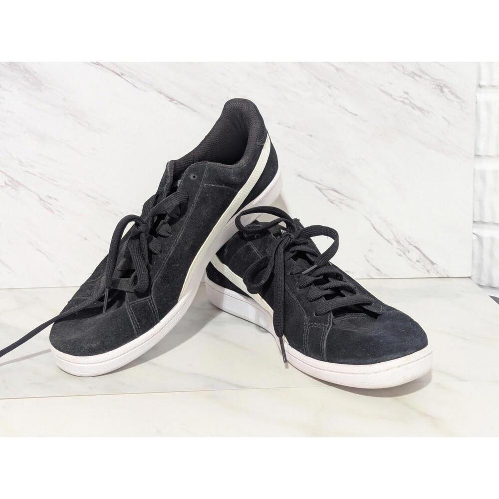 Puma Men's Black Suede Solid Lace-Up Round Toe Sneaker Shoe Size 10.5